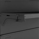 GONDOLA-CENTRO-CONTINUACAO-137X90-3-BANDEJAS-60CM---BASE-80CM-PRETO---AMAPA