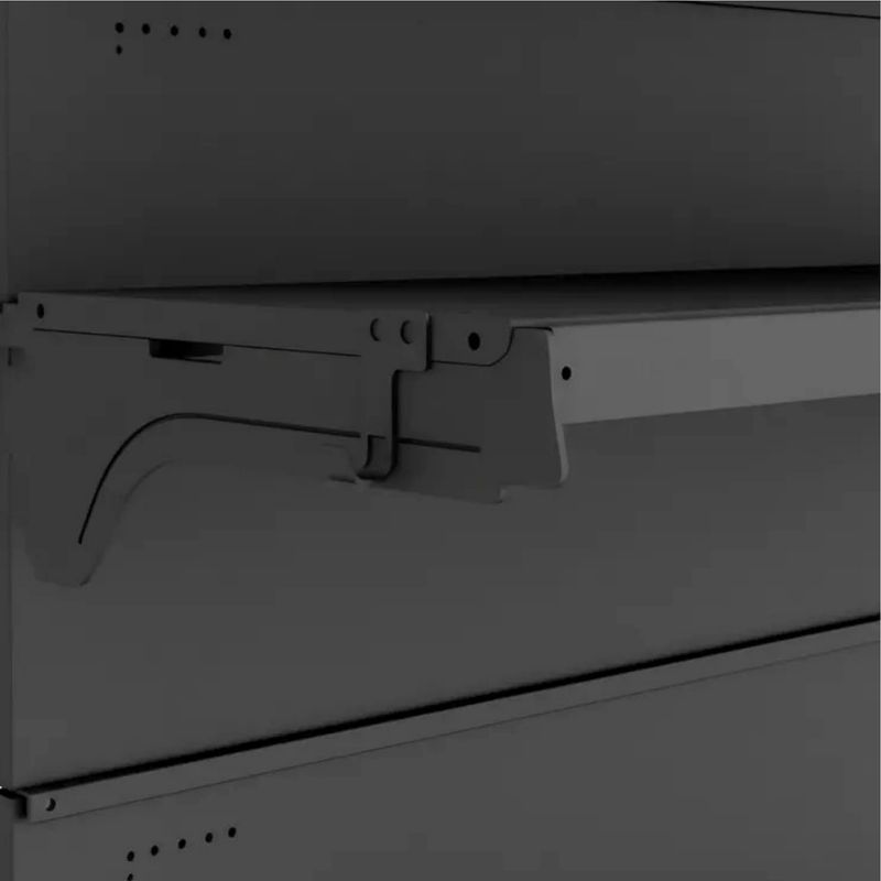 GONDOLA-CENTRO-CONTINUACAO-137X90-3-BANDEJAS-60CM---BASE-80CM-PRETO---AMAPA