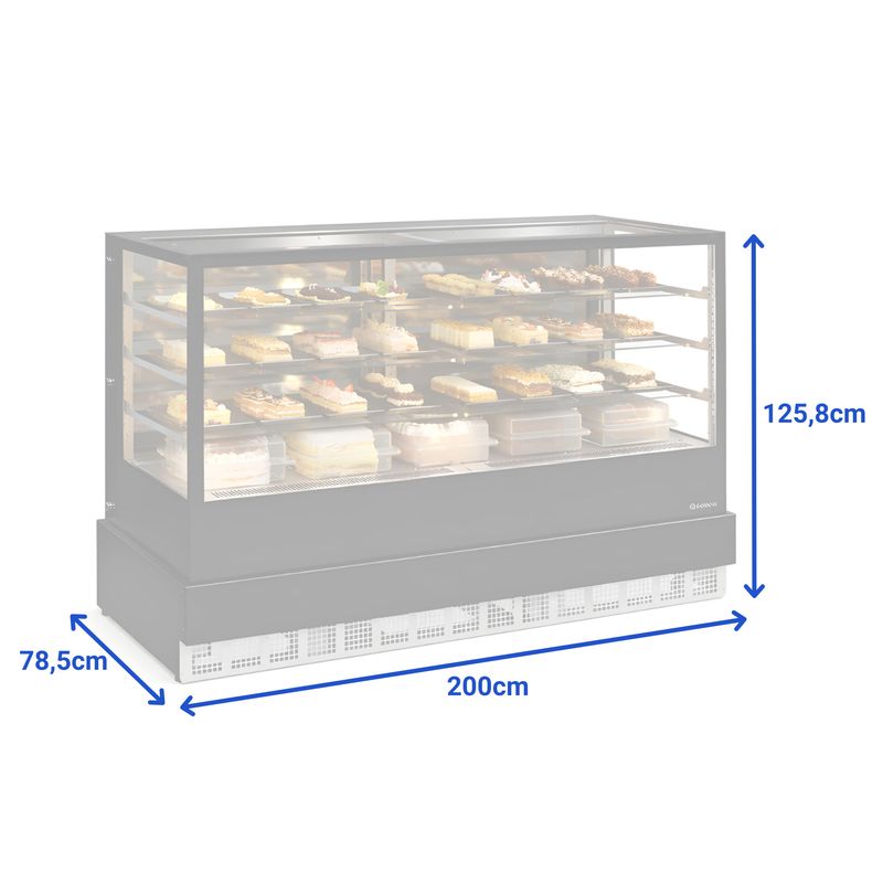 VITRINE-REFRIGERADA-AR-FORCADO-GGER-200-PRETO-SEM-BANDEJA-220V---GELOPAR