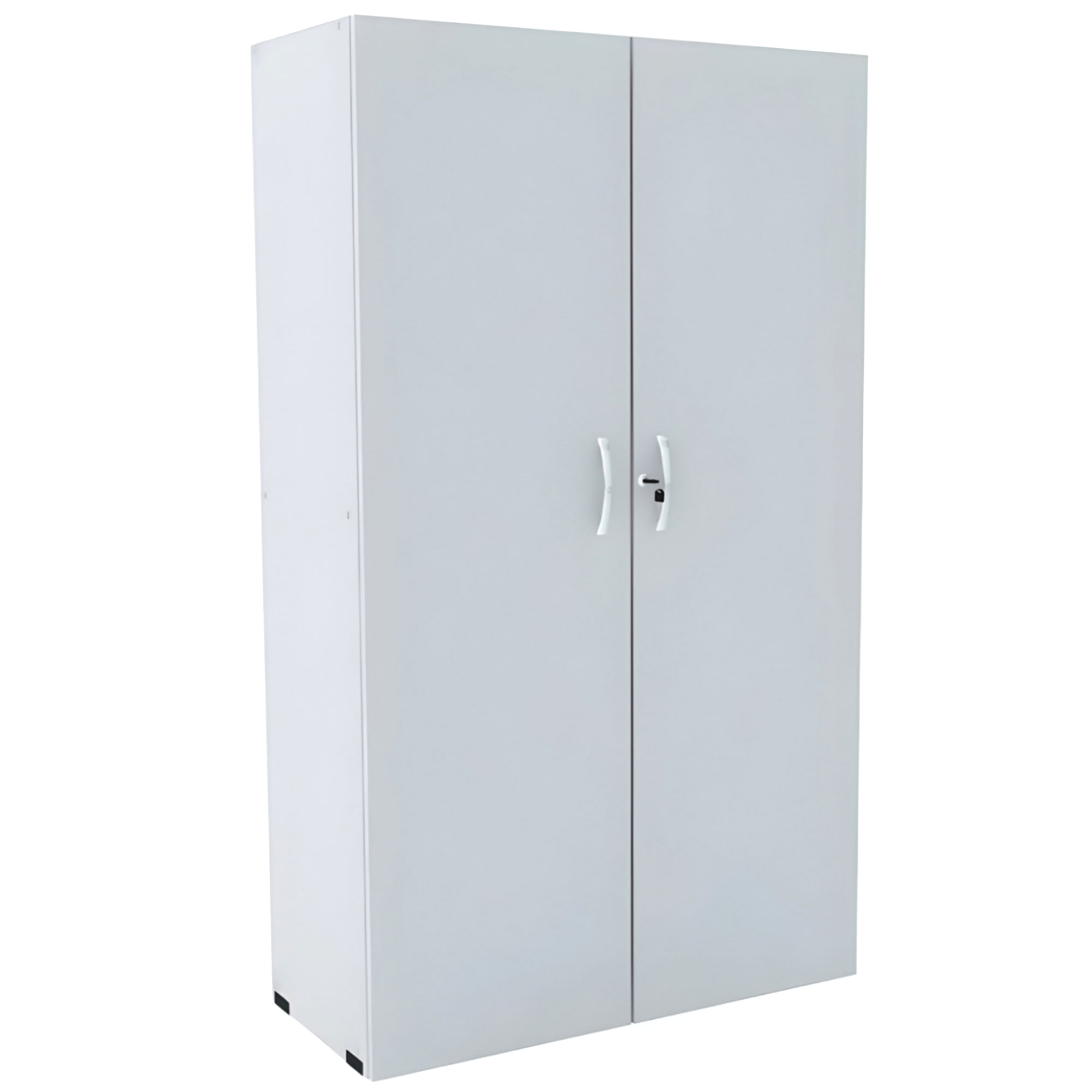 Armario Alto 158X80x38 Maxxi 2 Portas 3 Prateleiras Cinza - Pandin
