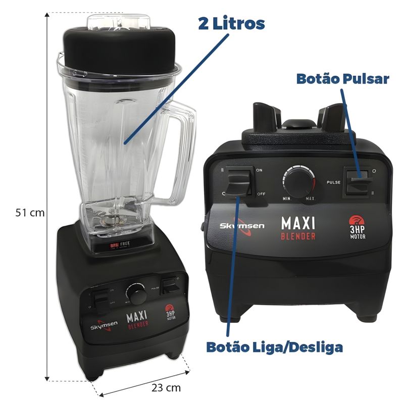 LIQUIDIFICADOR-ALTA-ROTACAO-BM-2-MAXI-BLENDER-3CV-2-LITROS-220V---SKYMSEN