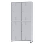 ROUPEIRO-DE-ACO-4-PORTAS-PARA-CADEADO-INSALUBRE-COM-SAPATEIRO-CINZA---AMAPA