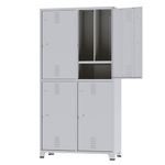 ROUPEIRO-DE-ACO-4-PORTAS-PARA-CADEADO-INSALUBRE-COM-SAPATEIRO-CINZA---AMAPA