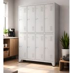 ROUPEIRO-DE-ACO-08-PORTAS-GRANDES-LISO-CINZA-TRANCA-CADEADO-SEM-PRATELEIRA---AMAPA