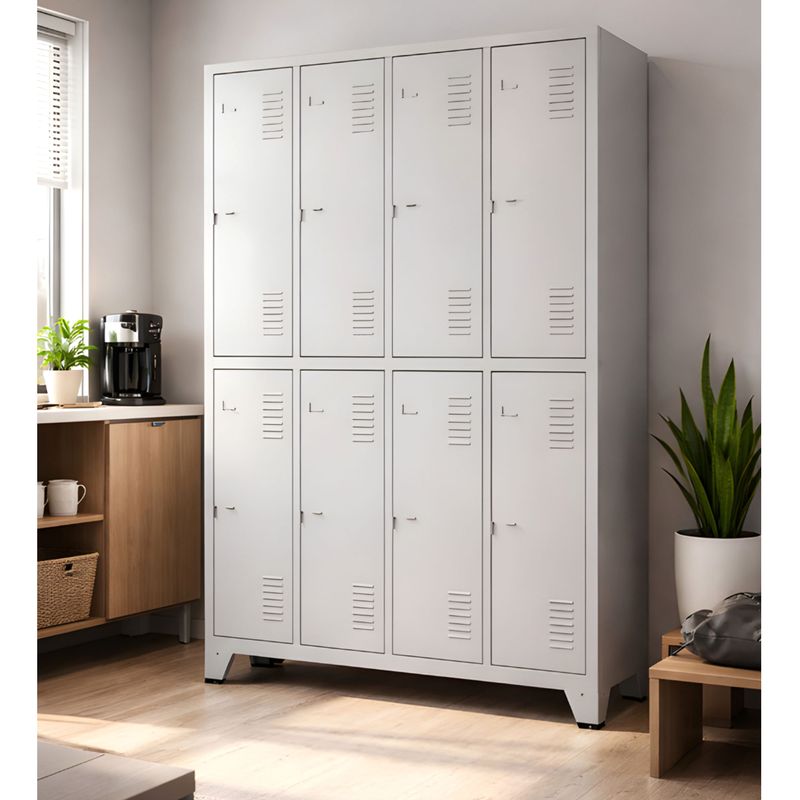 ROUPEIRO-DE-ACO-08-PORTAS-GRANDES-LISO-CINZA-TRANCA-CADEADO-SEM-PRATELEIRA---AMAPA