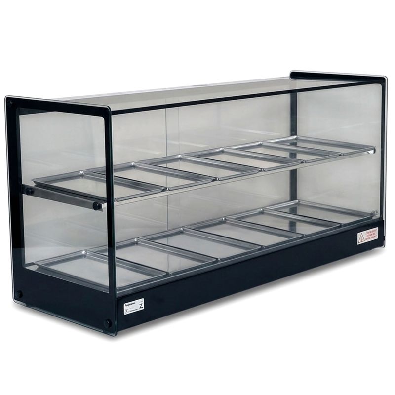 ESTUFA-12-BANDEJAS-VIDRO-RETO-DUPLA-EVR-BP-PRETO-BASICA-127V---TITA