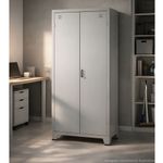 ARMARIO-DE-ACO-2-PORTAS-VENTILADO-LISO-CINZA-COM-FECHADURA---AMAPA