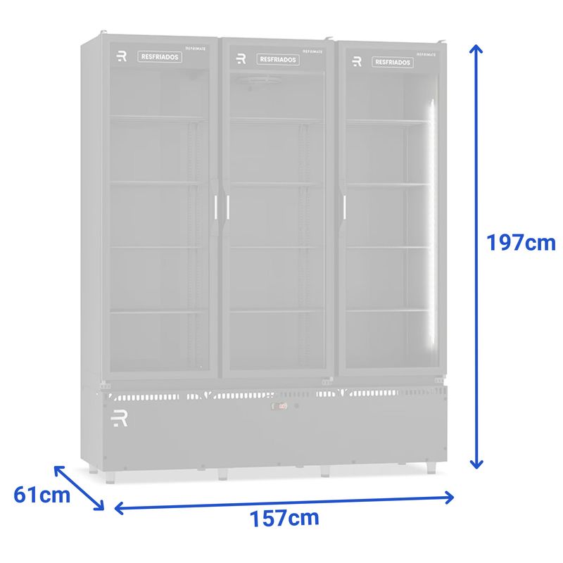 AUTO-SERVICO-FRIOS-E-LATICINIOS-VANGUARD-ASVR-3P-TODO-PRETO-3-PORTAS-220V---REFRIMATE