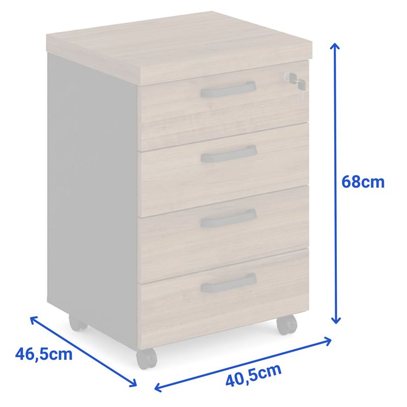 GAVETEIRO-VOLANTE-04-GAVETAS-NOGAL-PRETO---ACIMAQ