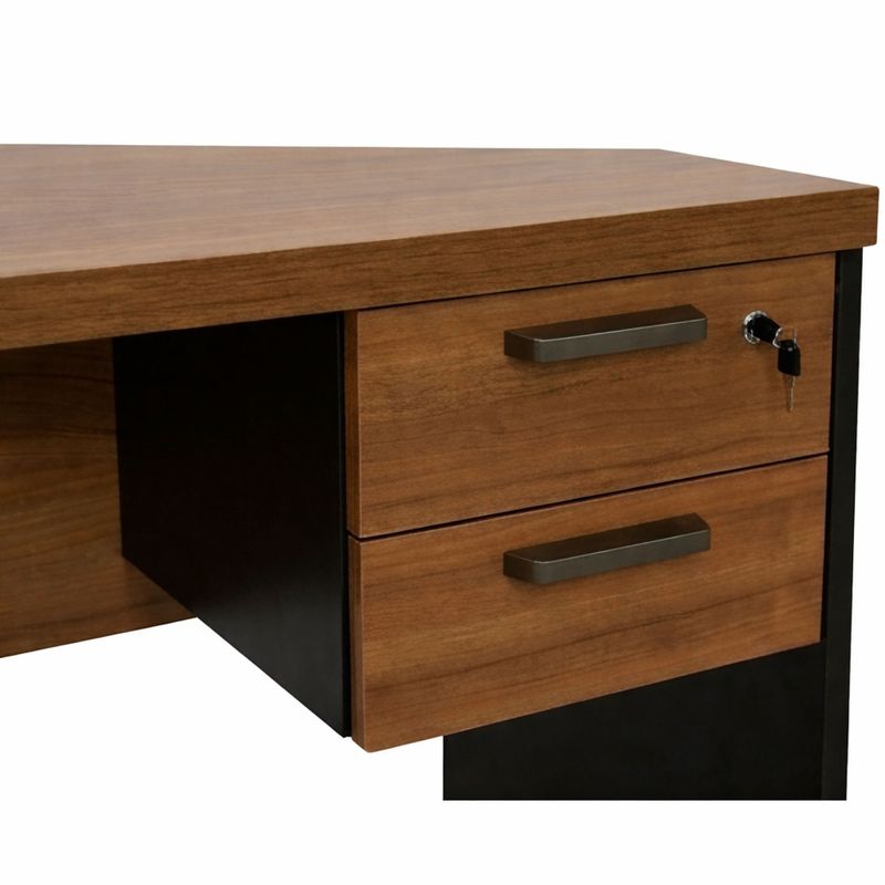 MESA-SECRETARIA-PE-PAINEL-150X60-2-GAVETAS-NOGAL-PRETO---ACIMAQ