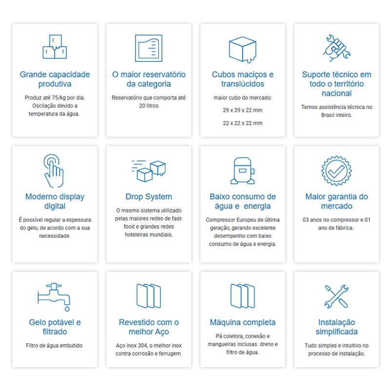 MAQUINA-DE-GELO-CUBO-TH80X-75KG-DIA-20L-INOX-220V---IMPOMAC