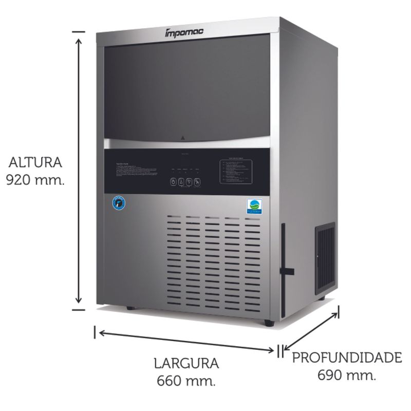 MAQUINA-DE-GELO-CUBO-TH210X-120KG-DIA-45L-INOX-220V---IMPOMAC