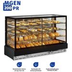 VITRINE-NEUTRA-MGEN-200-PRETO-VIDRO-RETO-SEM-BANDEJA-BIVOLT---GELOPAR