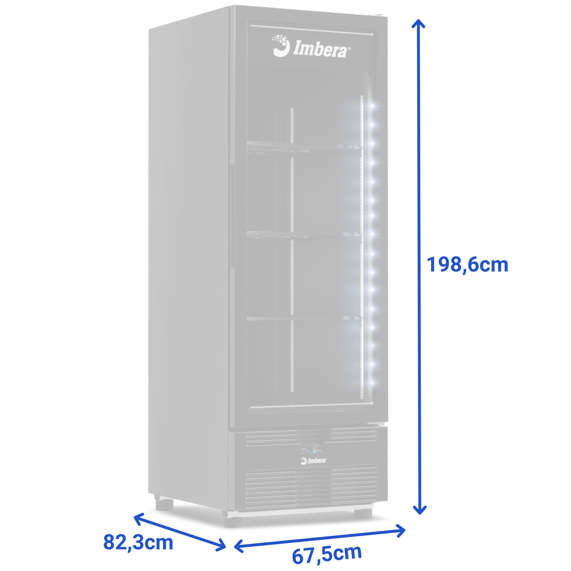Freezer Vertical Tripla Acao Evz-21 Todo Preto 576L Porta Vidro