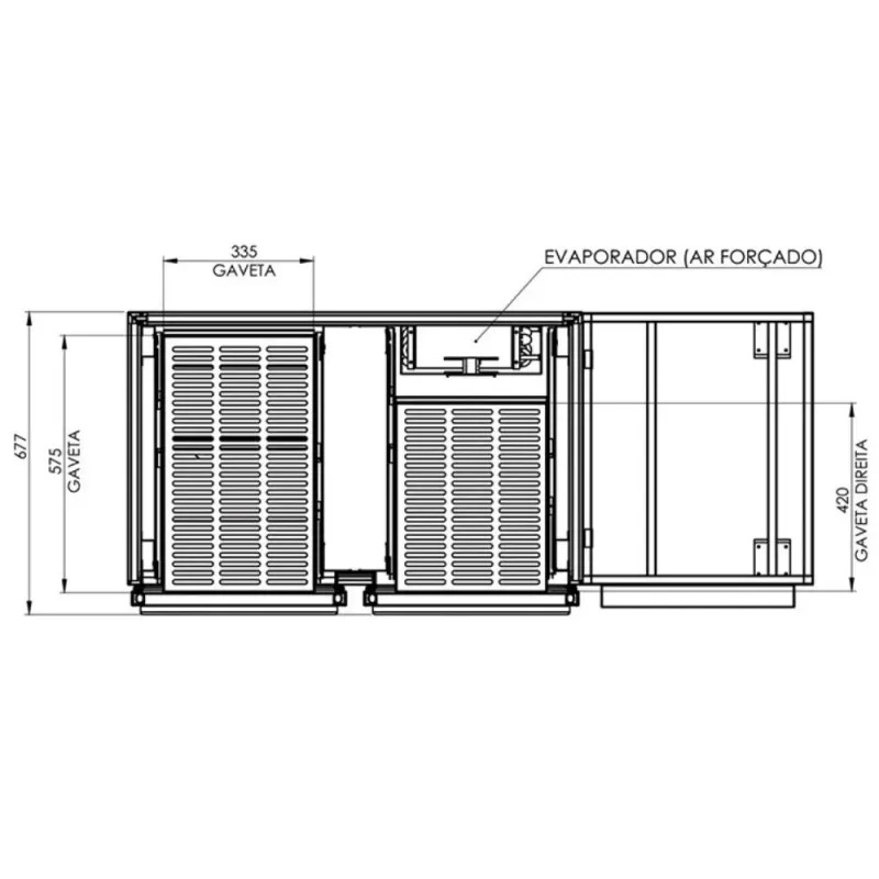 BALCAO-REFRIGERADOR-DE-BASE-BRG-15-1500-COM-GAVETAS-220V---RED-CHAMELEON