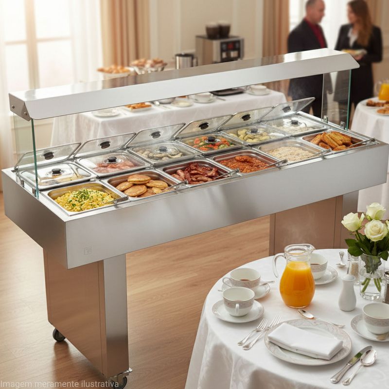 CARRO-BUFFET-SELF-SERVICE-12-CUBAS-TERMICO-220V---EDANCA