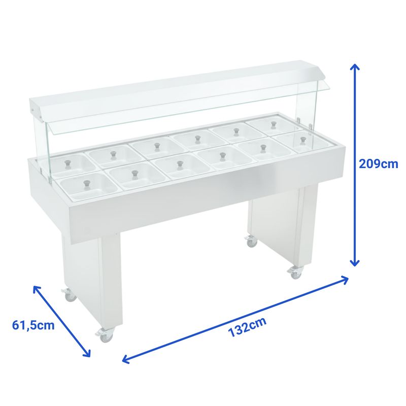 CARRO-BUFFET-SELF-SERVICE-12-CUBAS-TERMICO-220V---EDANCA