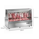 BALCAO-ACOUGUE-TURINO-STANDARD-GATS-200-AI-TENDAL-DUPLO-SEM-DEPOSITO-220V---GELOPAR
