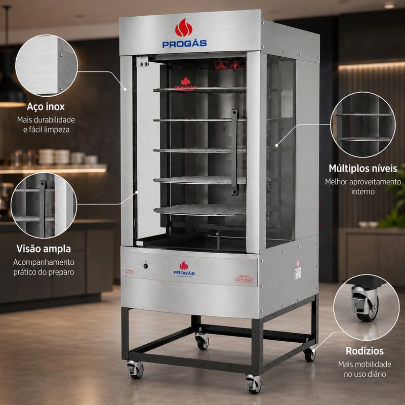 MAQUINA-DE-FRANGO-GAS-GIRATORIA-MULTIUSO-PRP-242-G5-75KG-BIVOLT---PROGAS