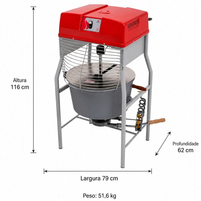 MISTURADOR-ELETRICO-40-LITROS-SALGADOS-PRMQ-40-G3-STYLE-BIVOLT---PROGAS