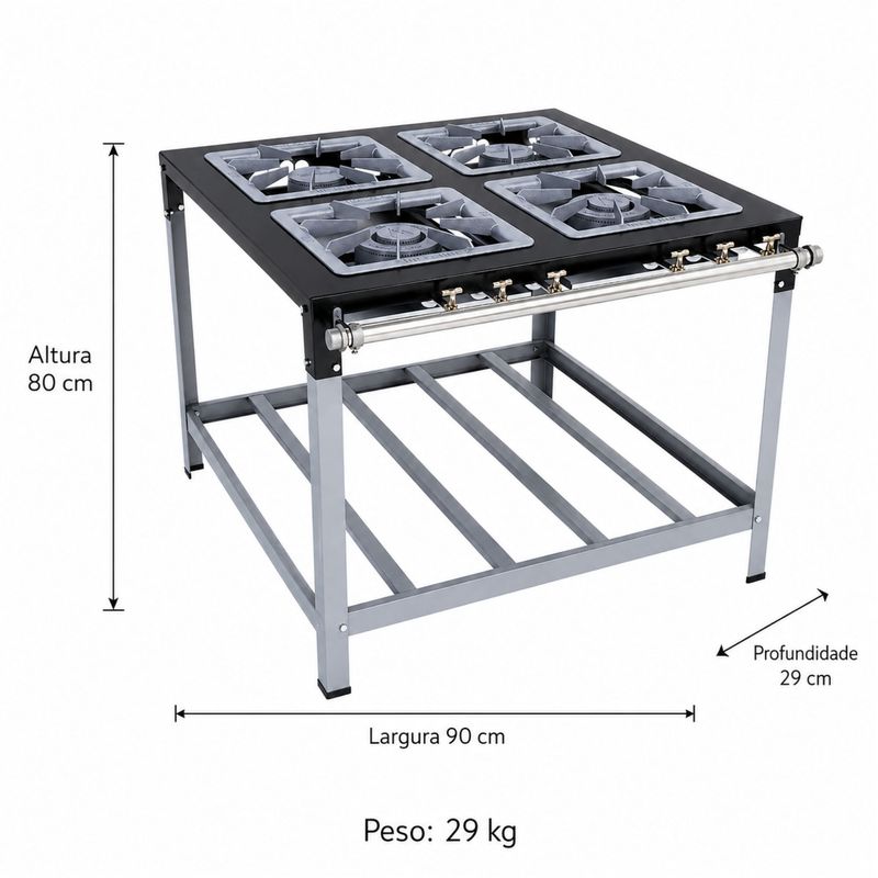 FOGAO-4-BOCAS-GAS-GLP-BAIXA-PRESSAO-PERFIL-65CM---METALMAQ