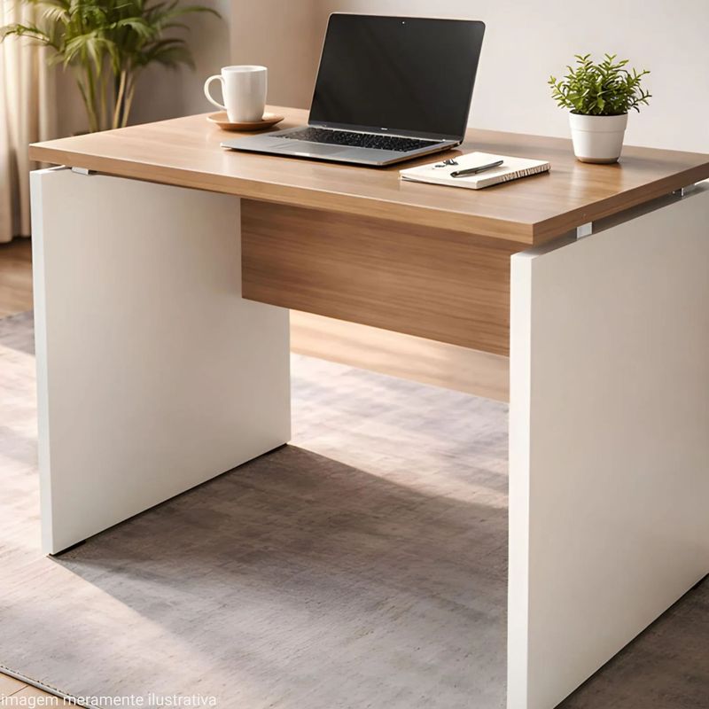 MESA-SECRETARIA-PE25-90X60-NATURALE-E-BRANCO---PANDIN