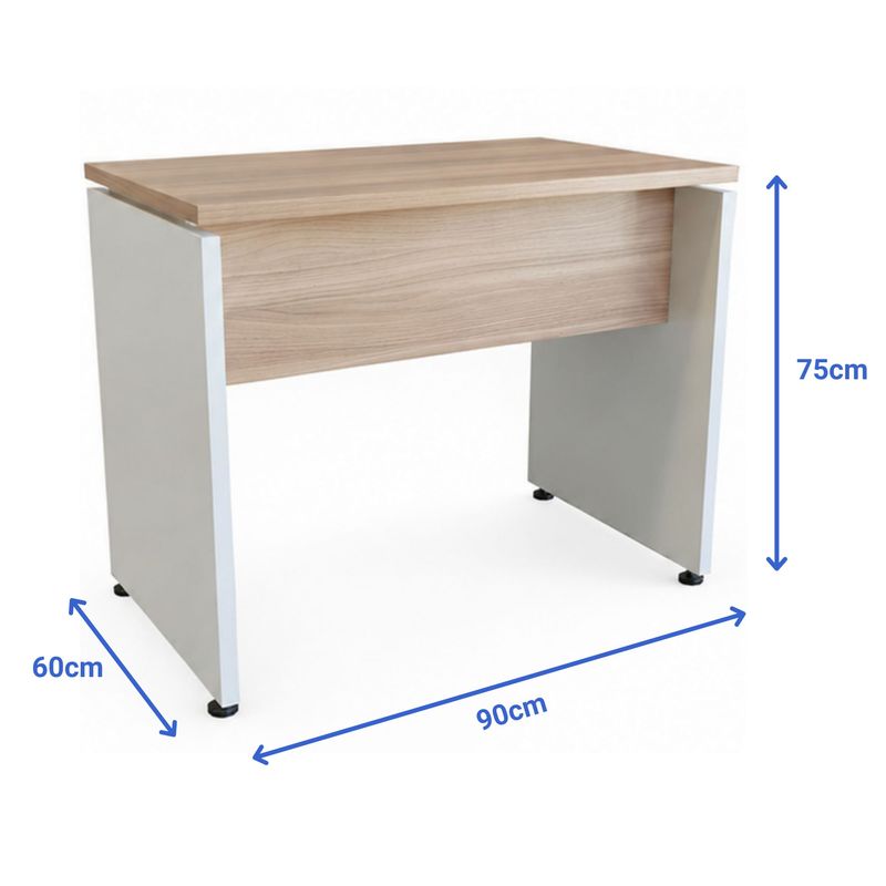 MESA-SECRETARIA-PE25-90X60-NATURALE-E-BRANCO---PANDIN