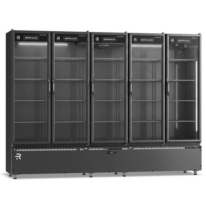 BALCAO-AUTO-SERVICO-FRIOS-E-LATICINIOS-VANGUARD-ASVR-5PB-1630L-TODO-PRETO-5-PORTAS-220V---REFRIMATE