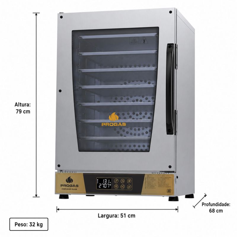 FORNO-TURBO-ELETRICO-DIGITAL-FAST-OVEN-PRP-008-PLUS-DOURADO-8-BANDEJAS-220V---PROGAS