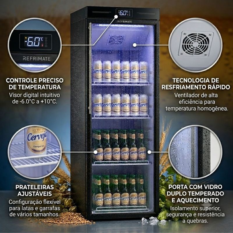CERVEJEIRA-SLIM-HOME-BEER-VCCE-230PVS-230L-PORTA-VIDRO-PRETO-127V---REFRIMATE