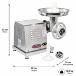 MOEDOR-DE-CARNE-INOX-B-8-BM-23-BIVOLT---BERMAR