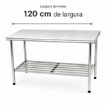 MESA-MANIPULACAO-120X70CM-DESMONTAVEL-TOTAL-INOX-430---IMECA