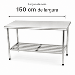 MESA-MANIPULACAO-150X70CM-DESMONTAVEL-TOTAL-INOX-430---IMECA