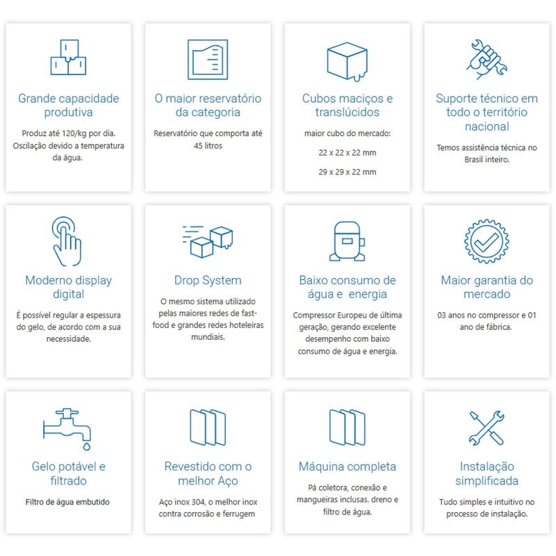 MAQUINA-DE-GELO-CUBO-TH-210X-120KG-DIA-45L-INOX-220V---IMPOMAC