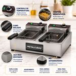 FRITADEIRA-ELETRICA-FRCE-6-6L-6400W-2-CUBAS-OLEO-INOX-220V---METALCUBAS
