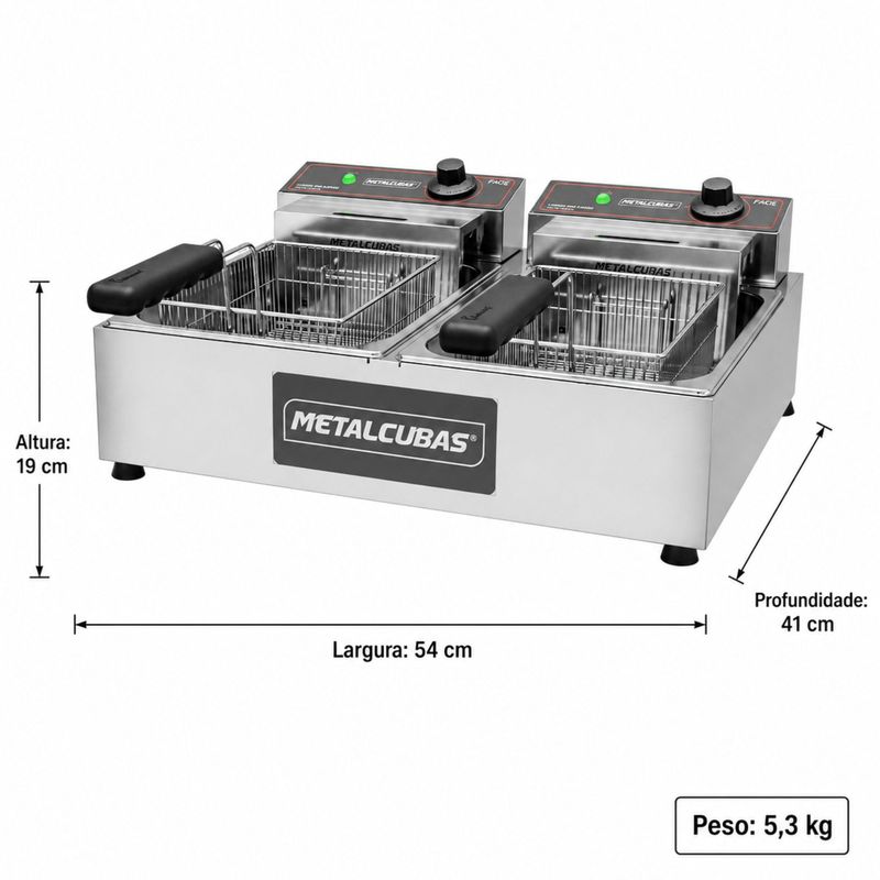 FRITADEIRA-ELETRICA-FRCE-6-6L-6400W-2-CUBAS-OLEO-INOX-220V---METALCUBAS