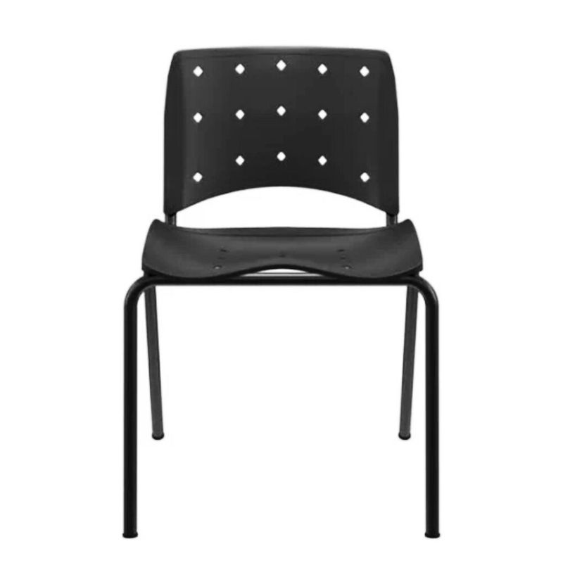 CADEIRA-ERGOPLAX-FIXA-PRETO---PLAXMETAL
