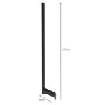COLUNA-GONDOLA-PAREDE-202X40-KIT-TRAVA-FIT-F40-F50-PRETO---AMAPA