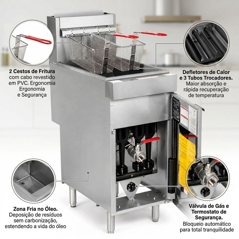 FRITADEIRA-ALTO-DESEMPENHO-LG-300-23L-GAS-GLP---HOBART