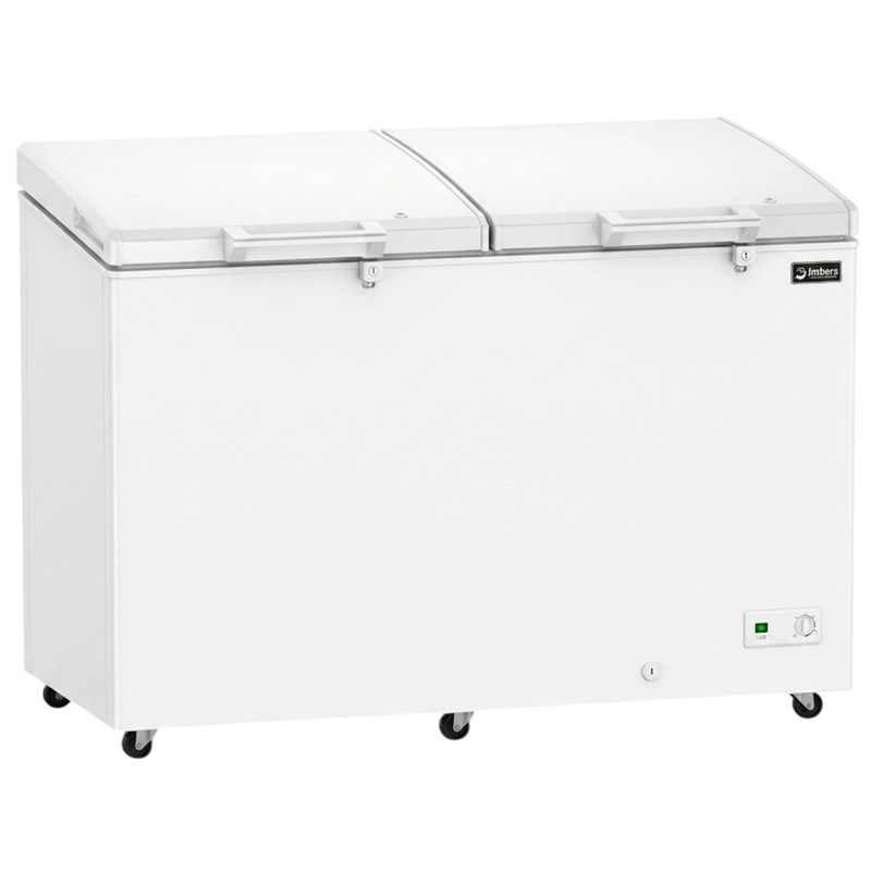 Freezer Horizontal Dupla Acao Hf505 Branco 2 Tampas Cega 505L 220V