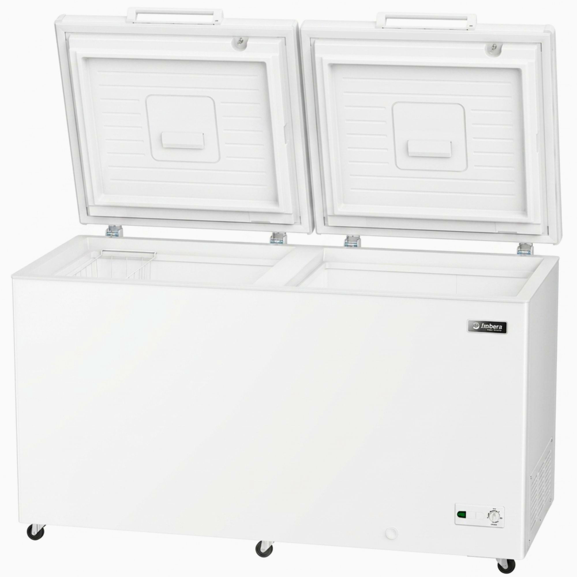 Freezer Horizontal Dupla Acao Hf505 Branco 2 Tampas Cega 505L 220V