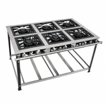 FOGAO-6-BOCAS-40X40-GOLD-CFZG-166-INOX-GAS-GLP-BAIXA-PRESSAO-PERFIL-10CM-DE-PE---CEFAZ