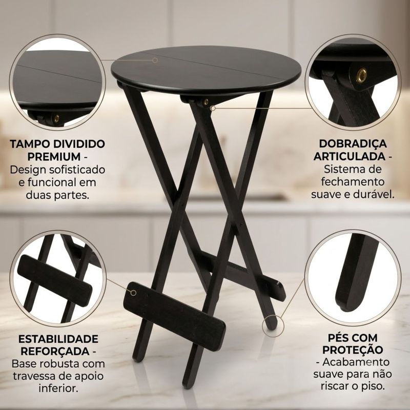 BISTRO-ALTO-REDONDO-MADEIRA-60CM-DIAMETRO-100CM-ALTURA-PRETO---SO-MESAS-SO-CADEIRAS