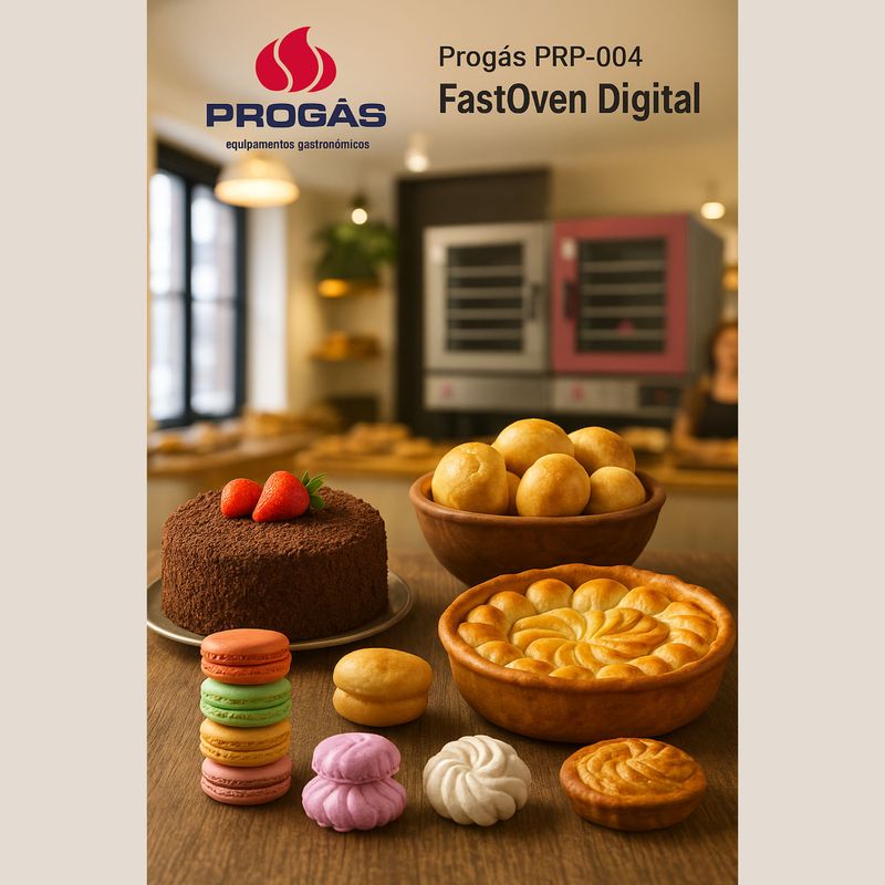 KIT-FORNO-TURBO-ELETRICO-FAST-OVEN-PRP-004-G2-ROSA-127V---BANCADA-MES-004---PROGAS
