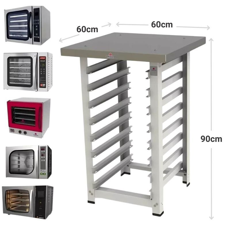 KIT-FORNO-TURBO-ELETRICO-FAST-OVEN-PRP-004-G2-ROSA-127V---BANCADA-MES-004---PROGAS