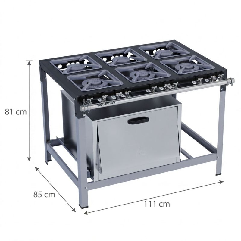 FOGAO-6-BOCAS-M-19-PREMIUM-30X30CM-GAS-GLP-BAIXA-PRESSAO-PERFIL-65CM-COM-FORNO---METALMAQ