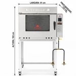 FORNO-TURBO-GAS-PRP-5000-TOTAL-INOX-5-ESTEIRAS-BIVOLT---PROGAS
