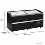 BALCAO-REFRIGERADO-EXPOSITOR-ILHA-DUPLA-ACAO-LED-GISM-190-PRETO-BIVOLT---GELOPAR