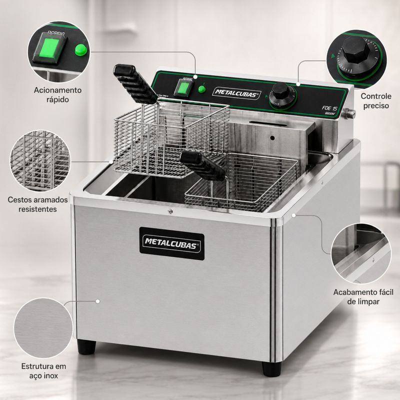 FRITADEIRA-ELETRICA-MESA-ZONA-FRIA-FOE-15M-15L-8000W-220V---METALCUBAS