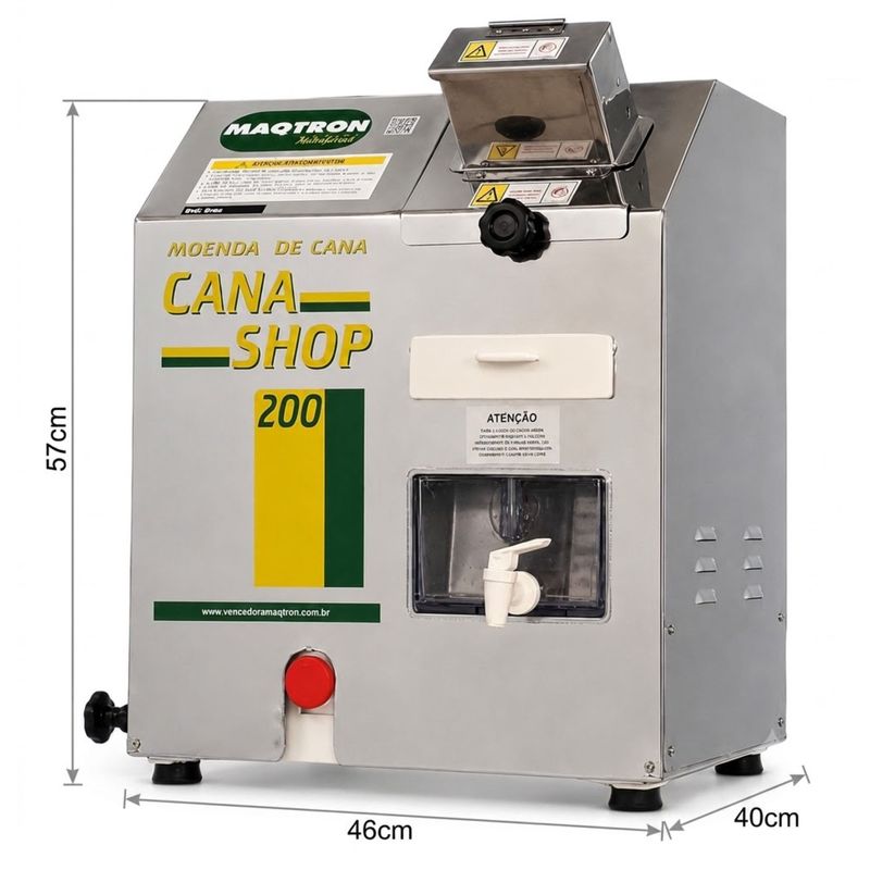 MOENDA-CANA-SHOP-200-2CV-ROLO-INOX-220V---MAQTRON